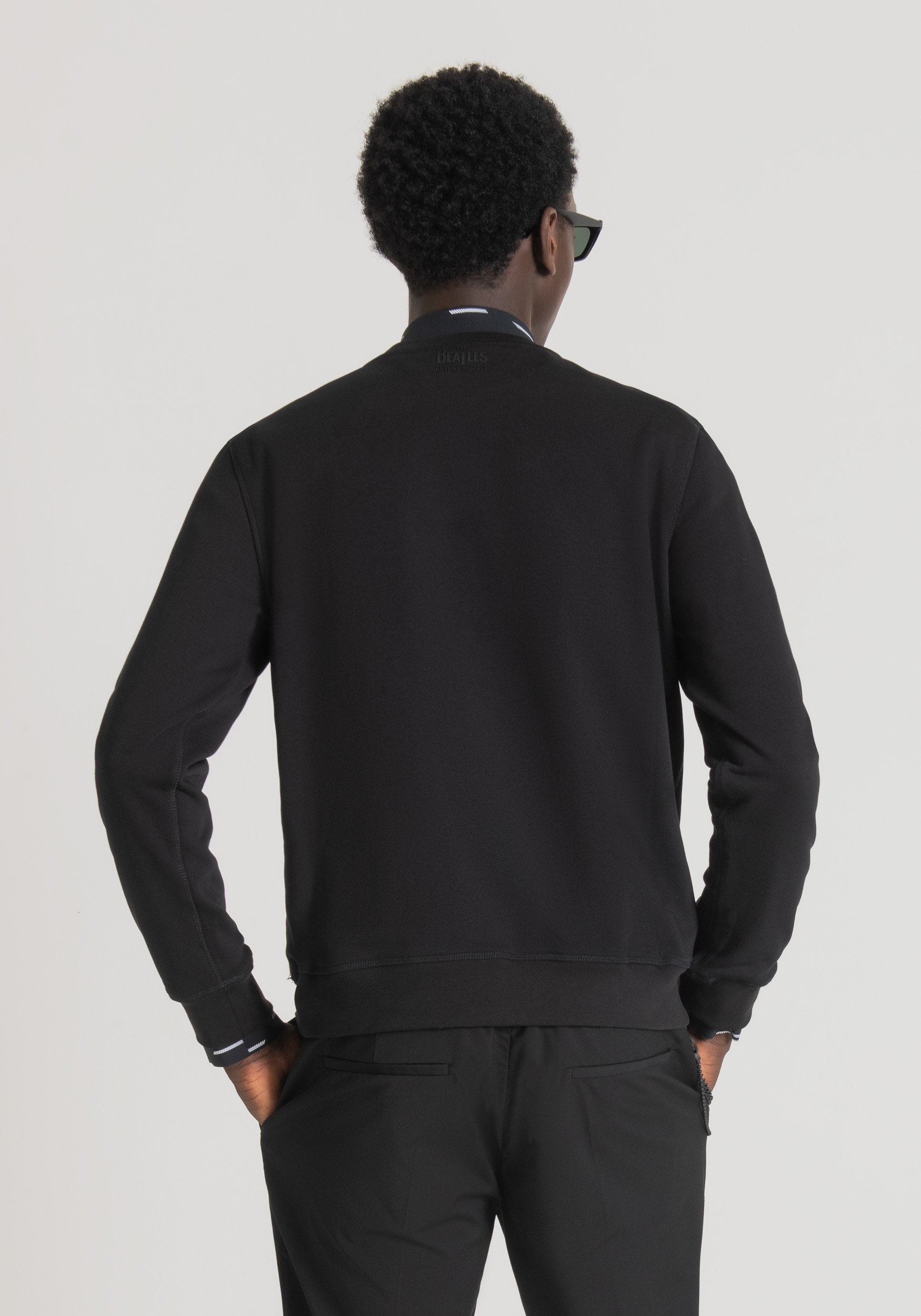 Antony Morato Sweat-Shirt Regular Fit En Coton Melange Avec Imprime The Beatles Noir | Homme Sweat-Shirts