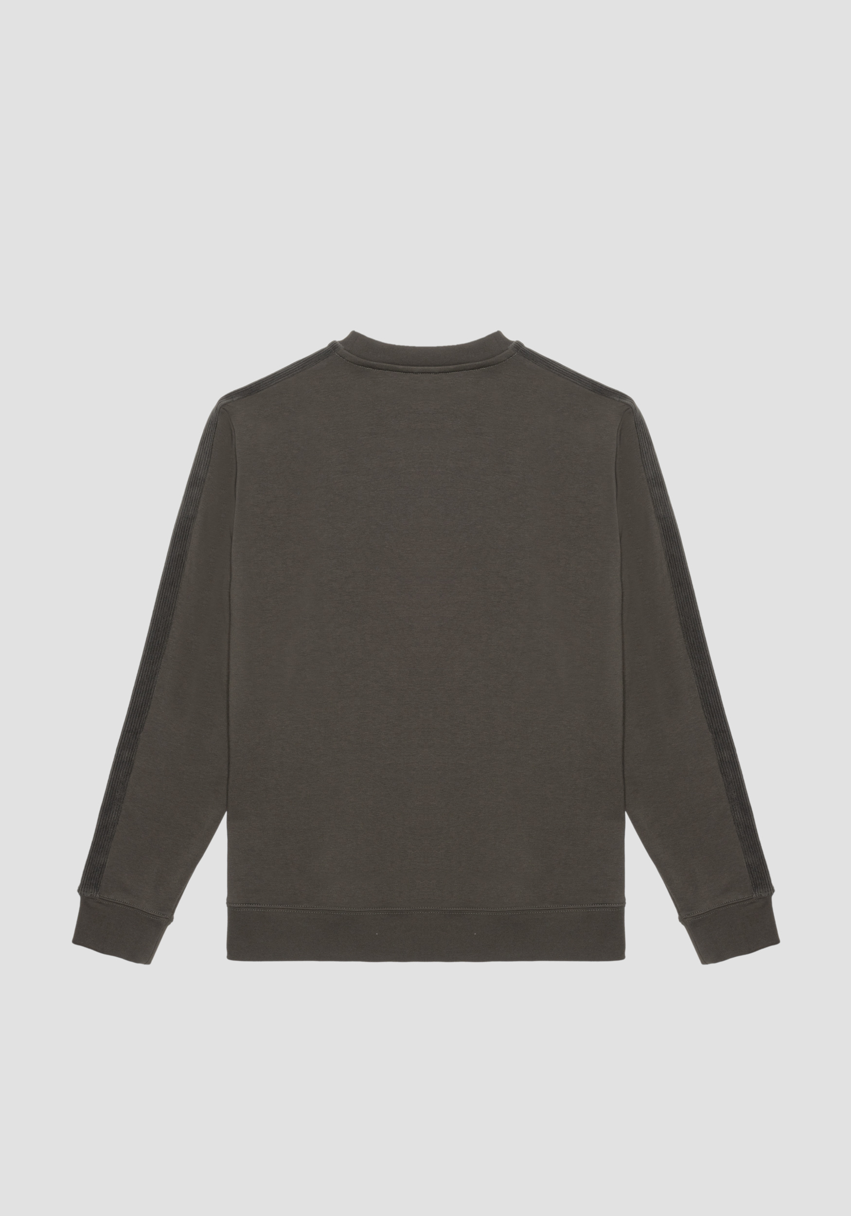 Antony Morato Sweat-Shirt Regular Fit En Coton Melange Avec Logo Brode Vert Fonce | Homme Sweat-Shirts