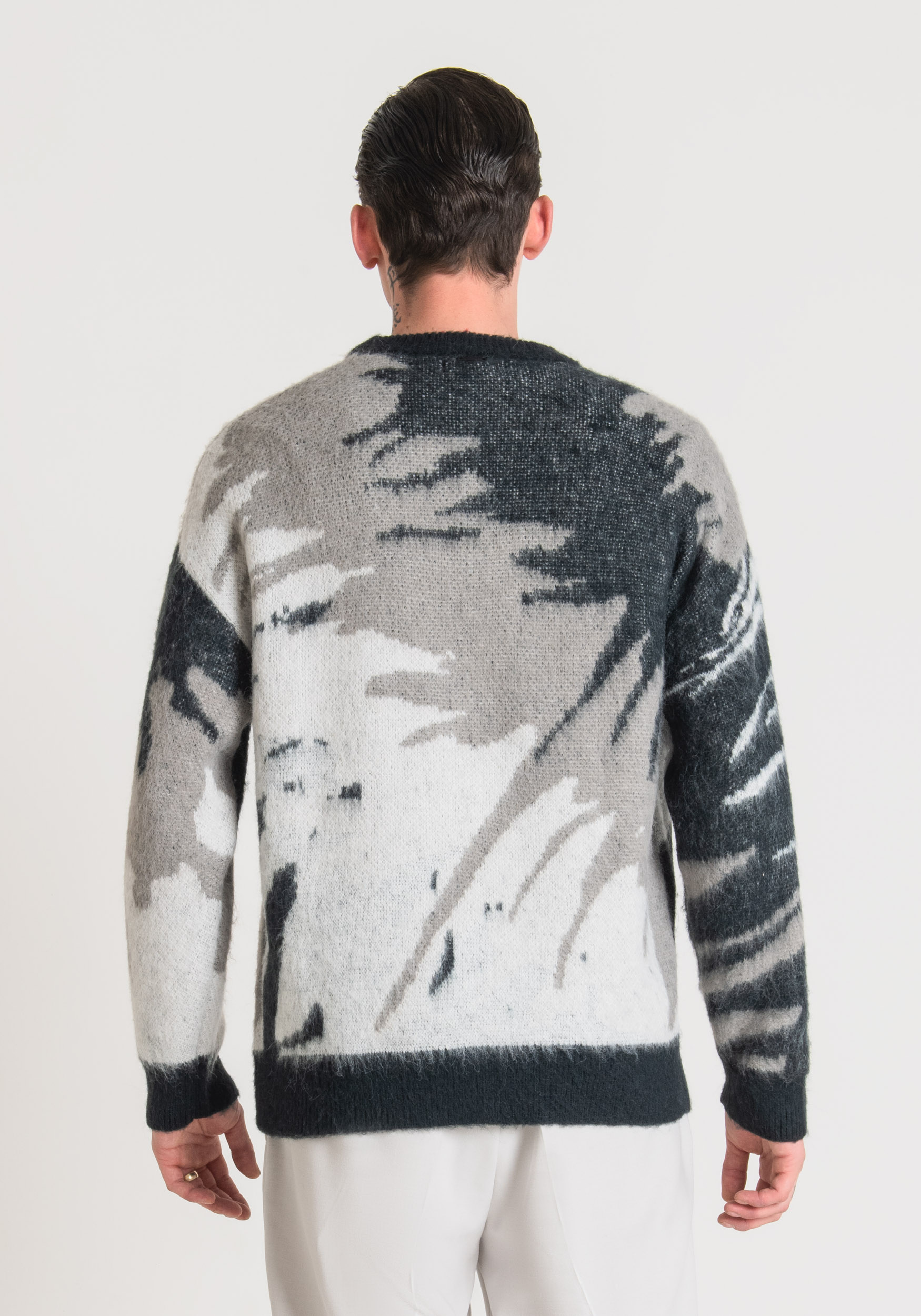 Antony Morato Pull Oversize Avec Motif Jacquard All Over Encre Bleu | Homme Pulls