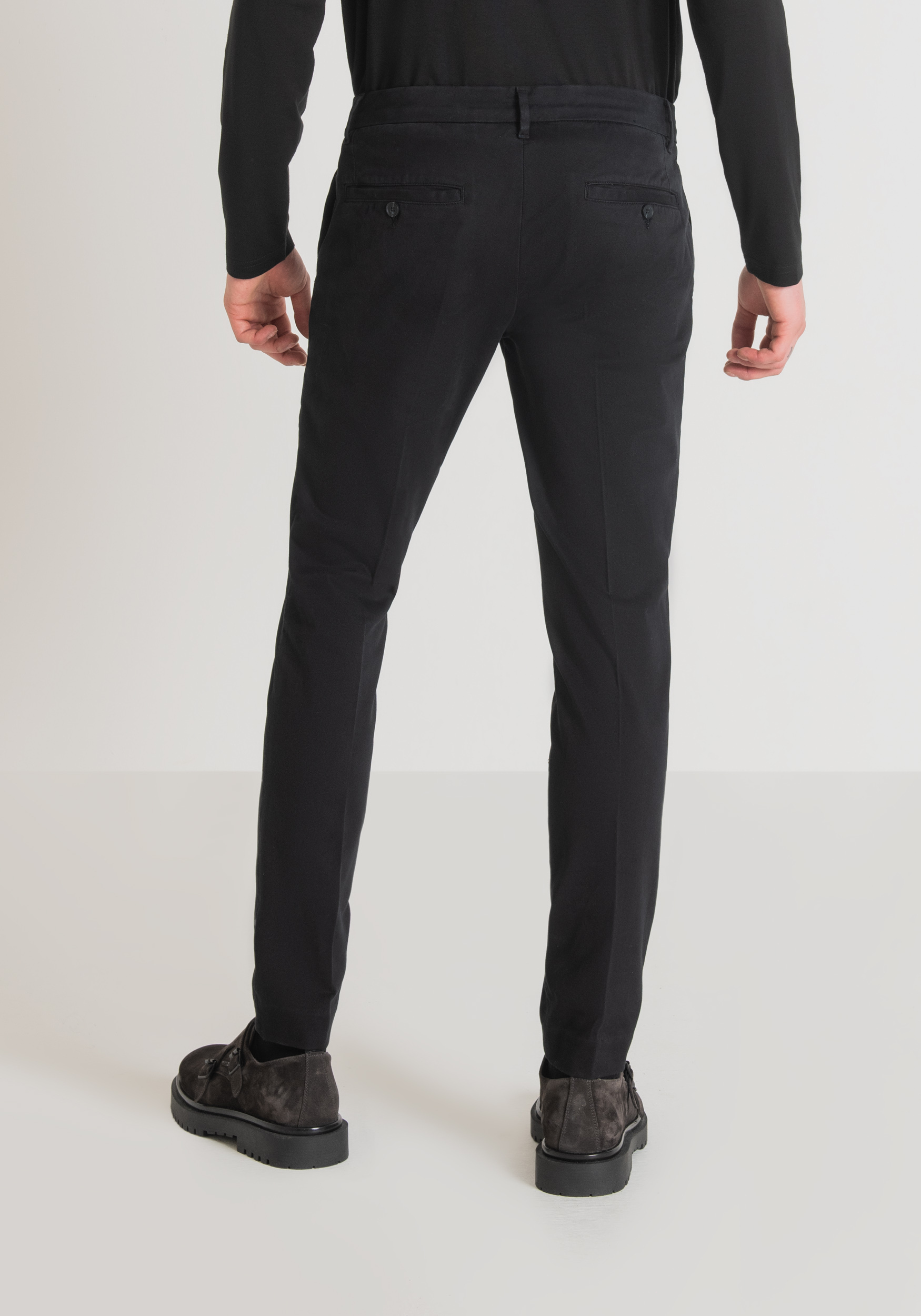 Antony Morato Pantalon Skinny Fit Bryan En Coton Doux Elastique Micro-Armure Noir | Homme Pantalons