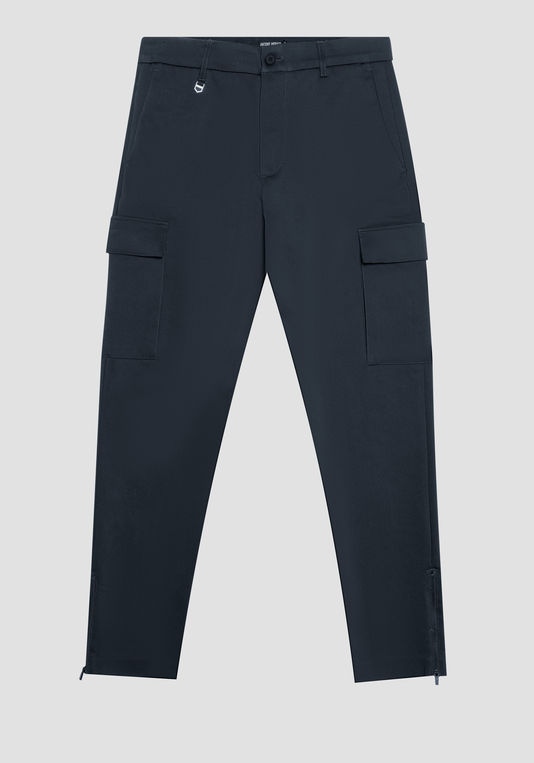 Antony Morato Pantalon Skinny Fit Bjorn En Coton Melange Elastique Avec Poches Laterales Et Zip Sur Le Bas Encre Bleu | Homme Pantalons