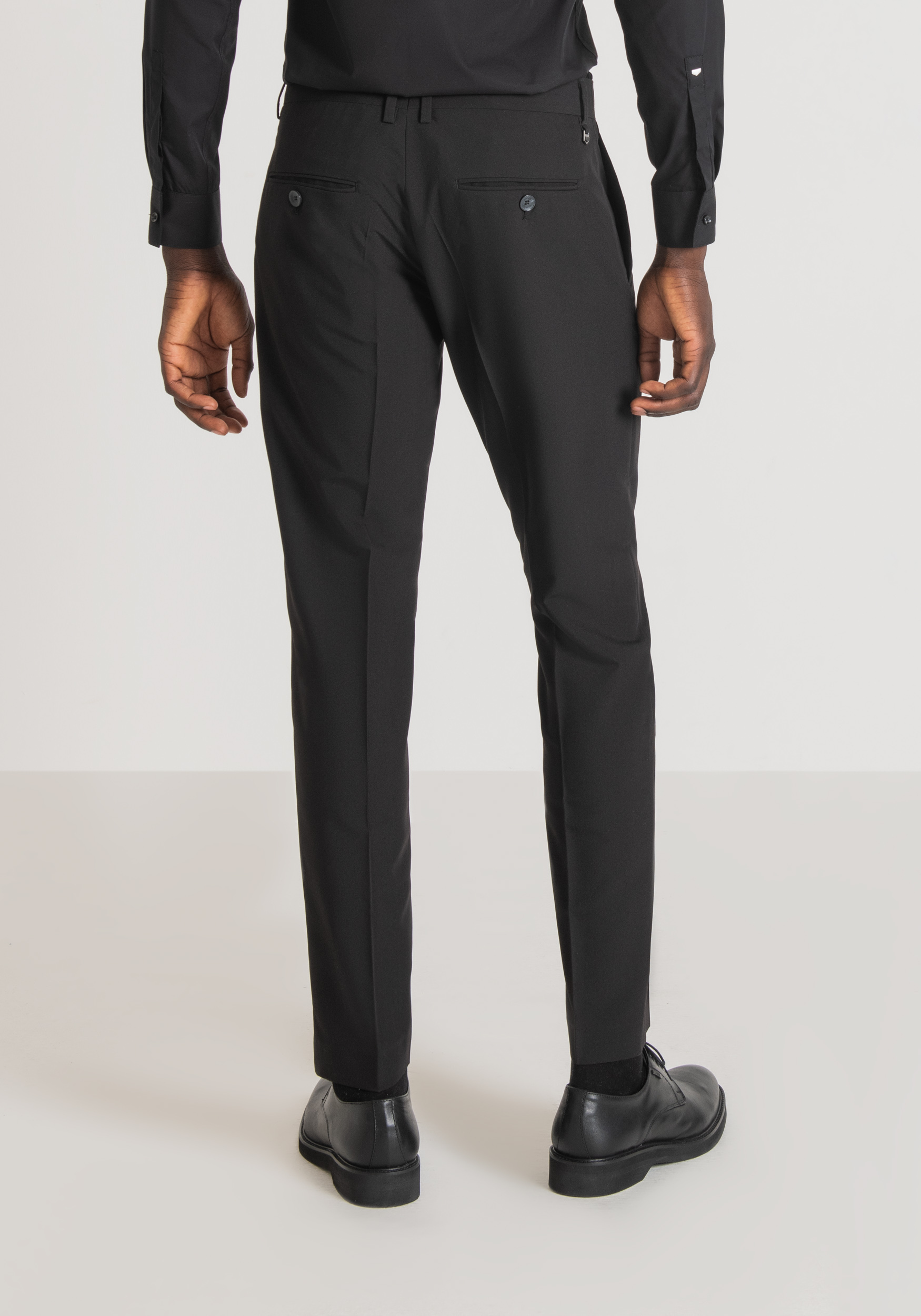 Antony Morato Pantalon Slim Fit Bonnie En Viscose Melangee Elastique Noir | Homme Pantalons