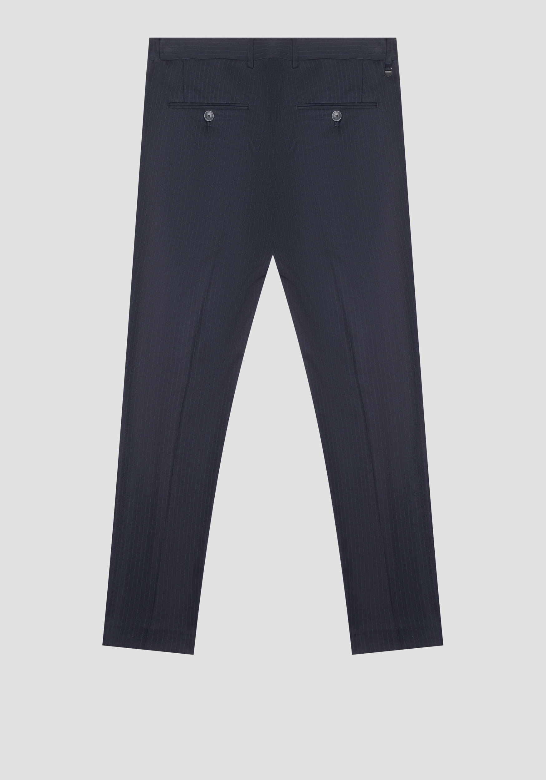 Antony Morato Pantalon Slim Fit Bonnie En Tissu De Viscose Melangee Avec Motif Raye Encre Bleu | Homme Pantalons