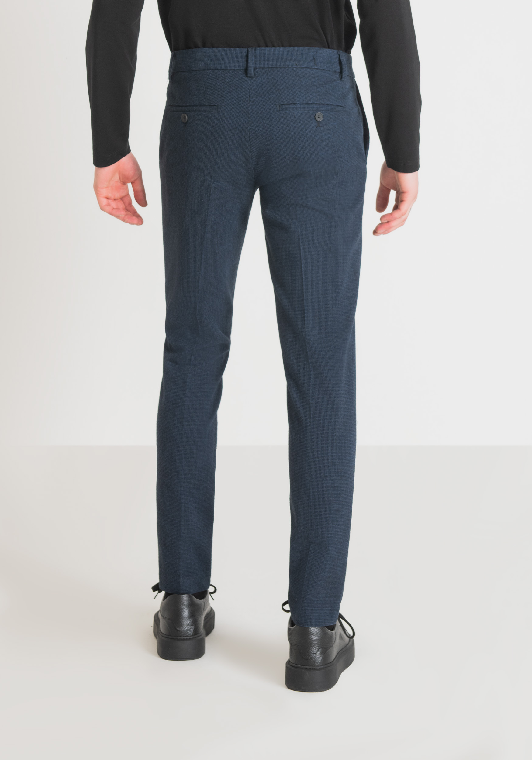 Antony Morato Pantalon Skinny Fit Bryan En Coton Melange Armure Elastique Encre Bleu | Homme Pantalons