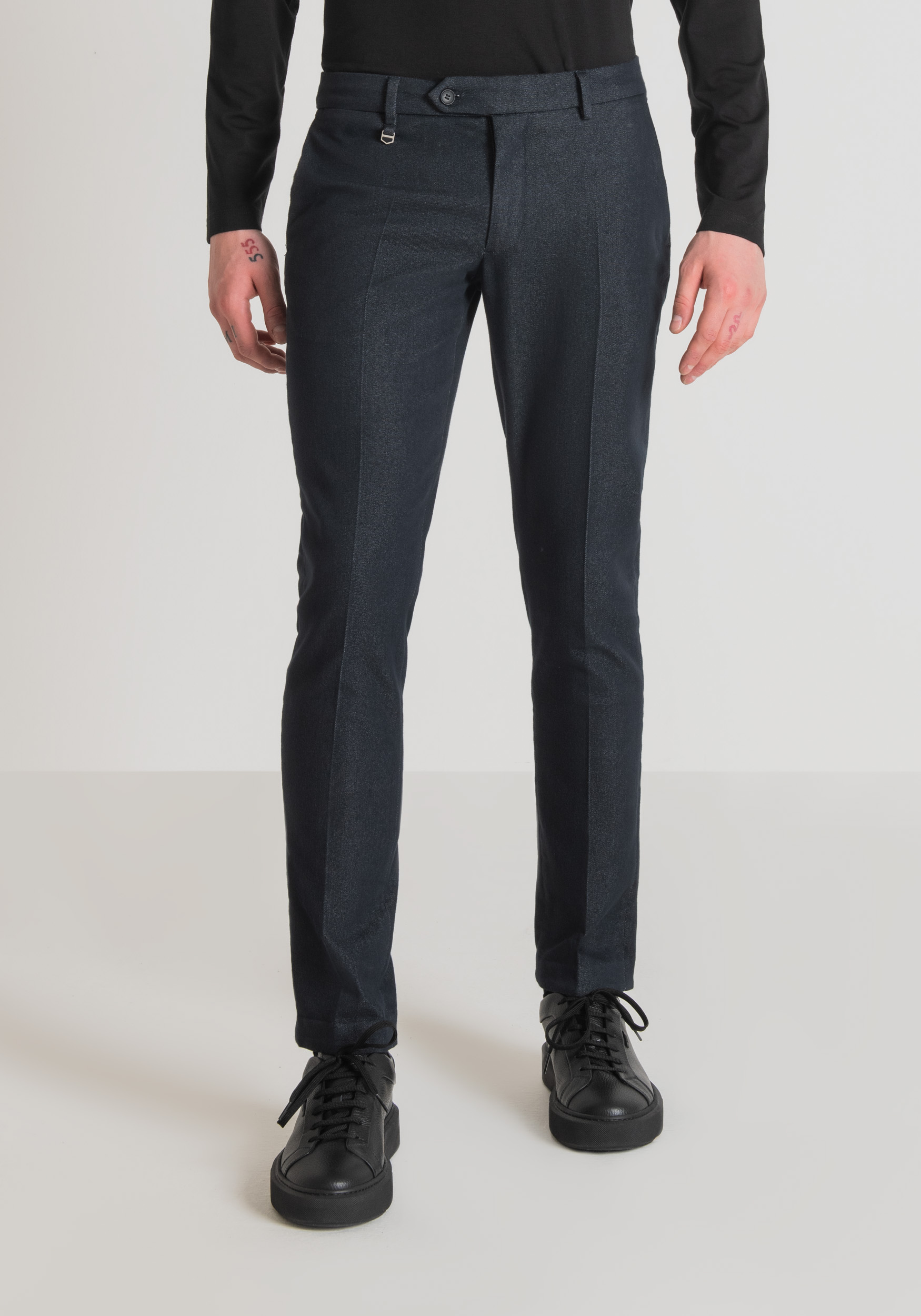 Antony Morato Pantalon Skinny 'Bryan' En Denim Extensible De Coton Melange Bleu Denim | Homme Pantalons