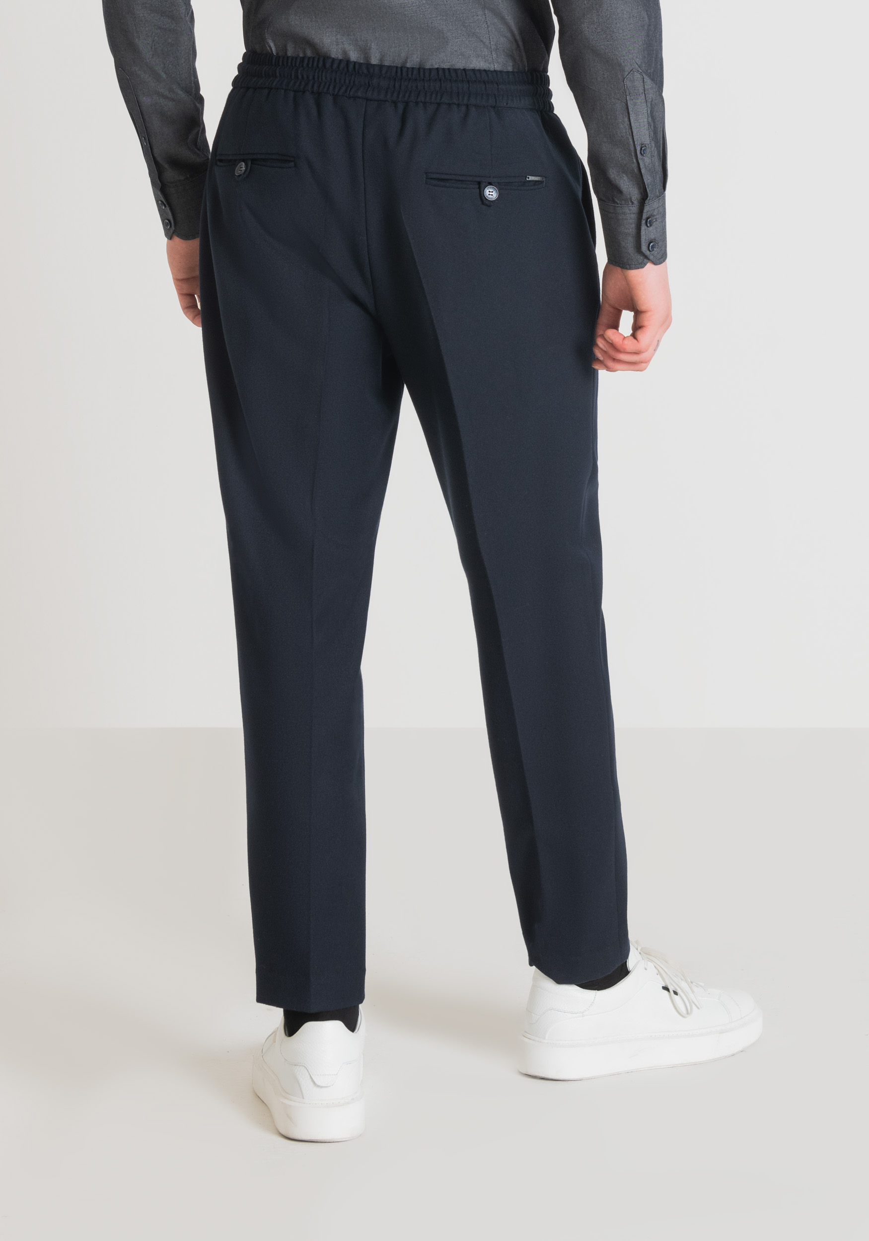 Antony Morato Pantalon Regular Fit Neil Avec Elastique Et Cordon De Serrage Encre Bleu | Homme Pantalons