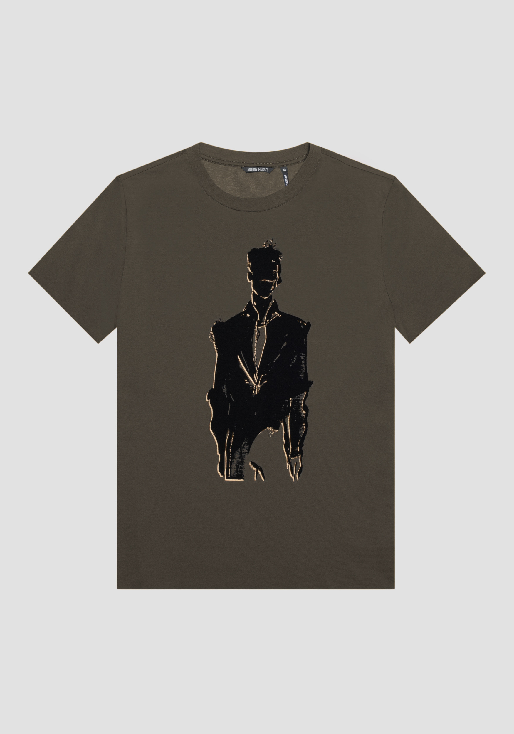 Antony Morato T-Shirt Regular Fit 100 % Coton Avec Impression Richard Hambleton Vert Fonce | Homme T-Shirts Et Polos