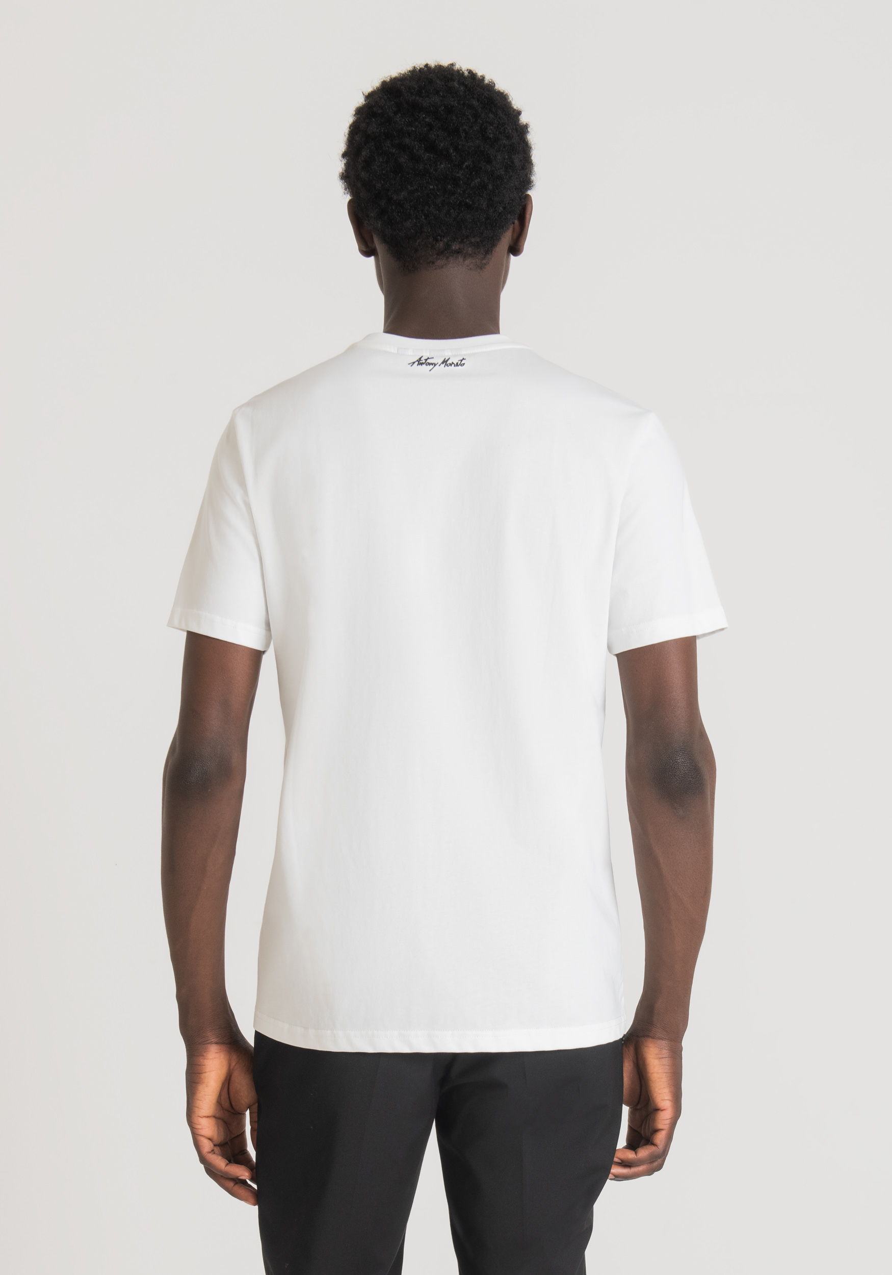 Antony Morato T-Shirt Regular Fit 100 % Coton Avec Impression Basquiat Creme | Homme T-Shirts Et Polos