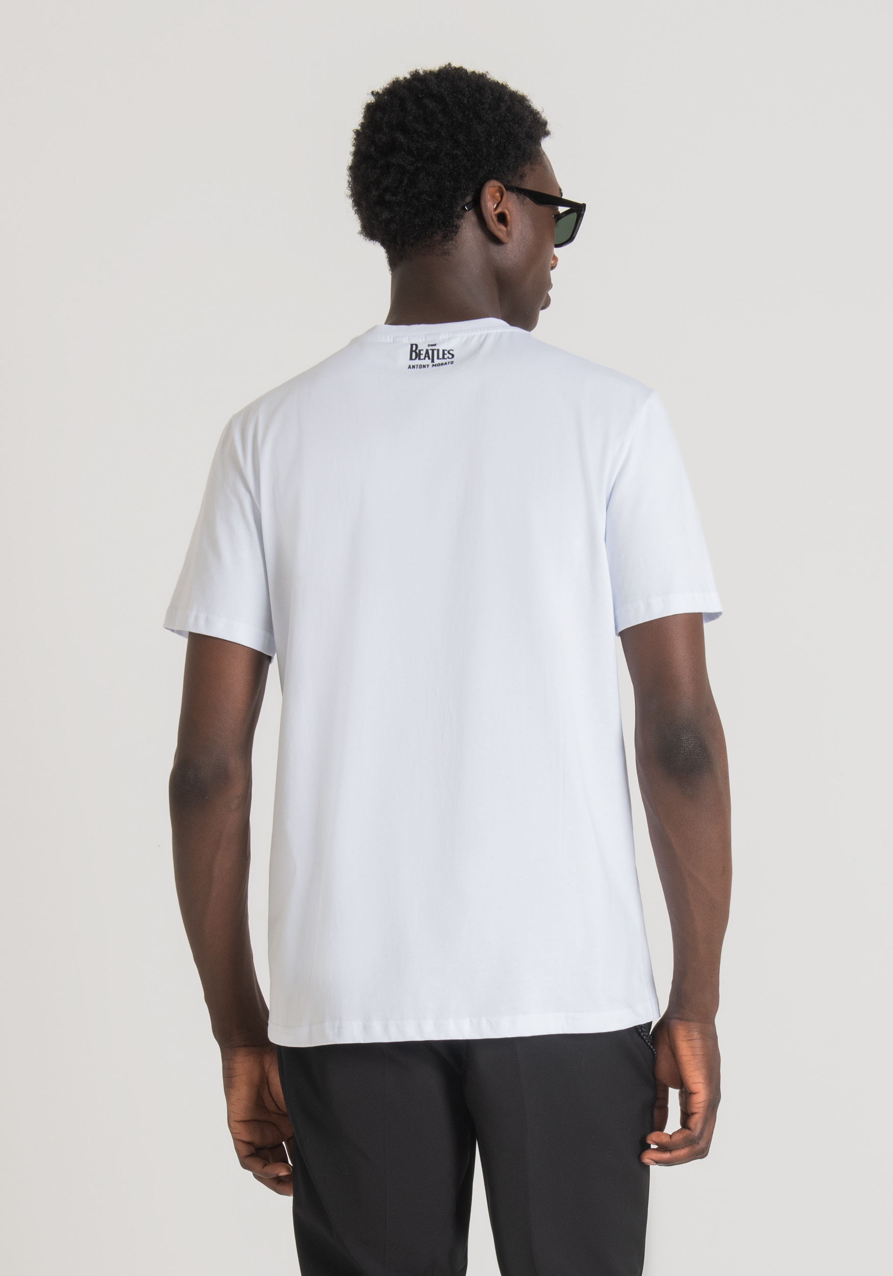 Antony Morato T-Shirt Regular Fit 100 % Coton Avec Imprime The Beatles Blanc | Homme T-Shirts Et Polos