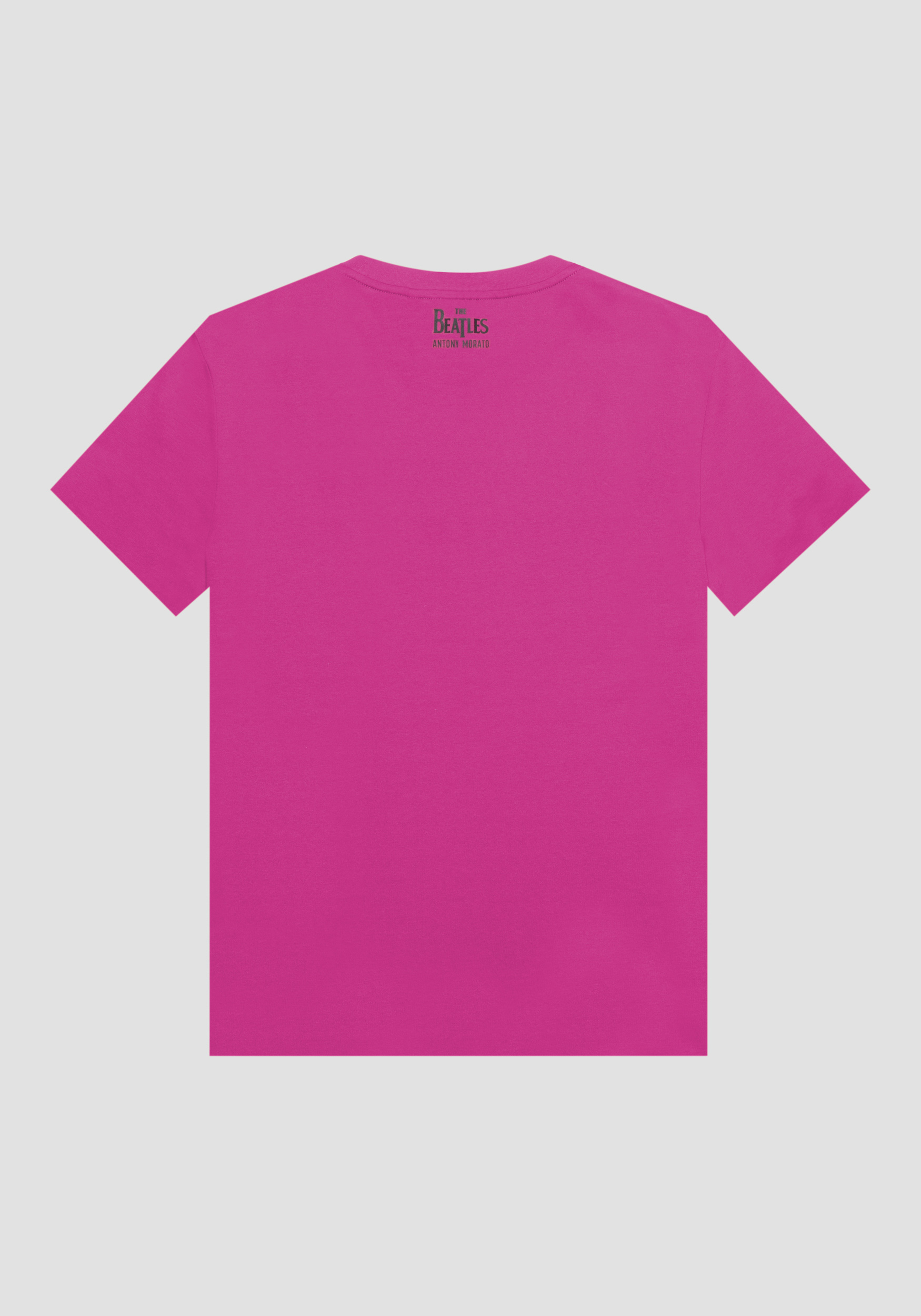 Antony Morato T-Shirt Regular Fit 100 % Coton Avec Imprime The Beatles Magenta | Homme T-Shirts Et Polos