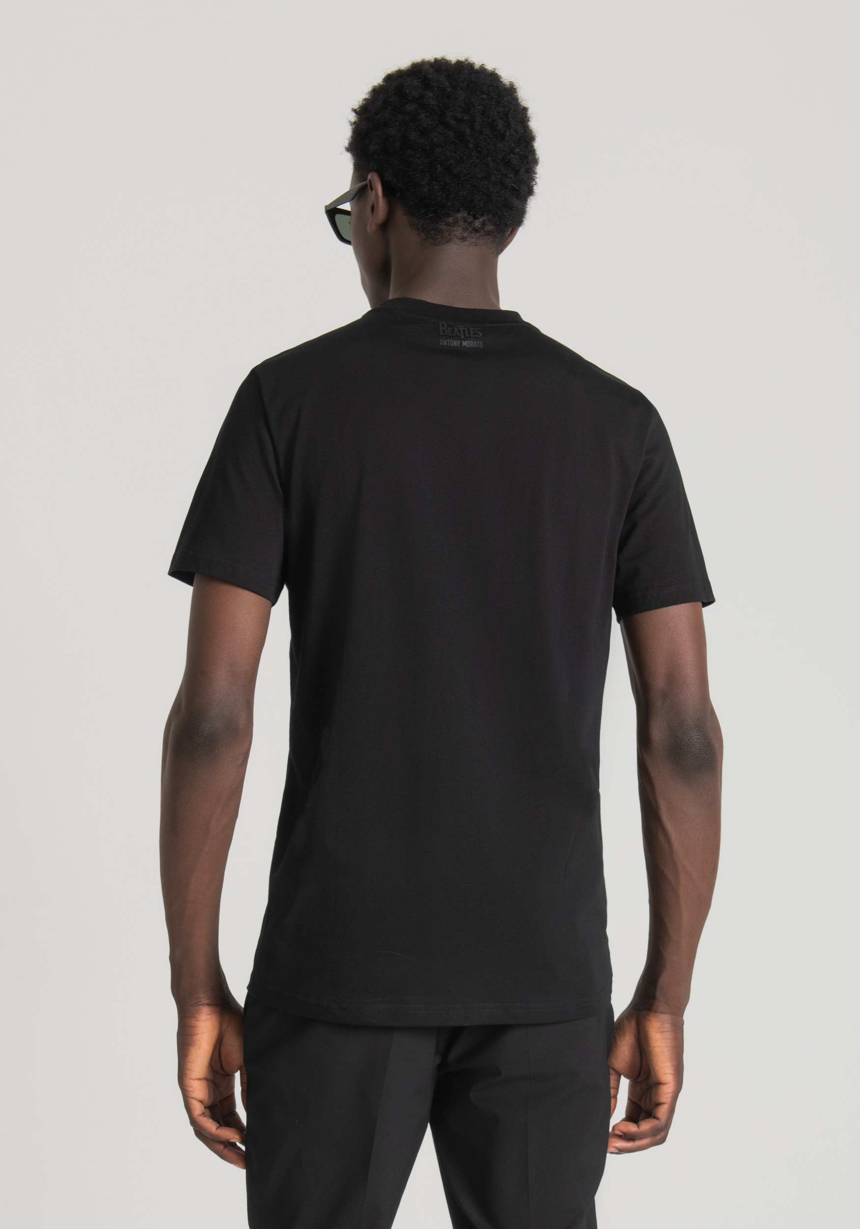 Antony Morato T-Shirt Regular Fit 100 % Coton Avec Imprime The Beatles Noir | Homme T-Shirts Et Polos