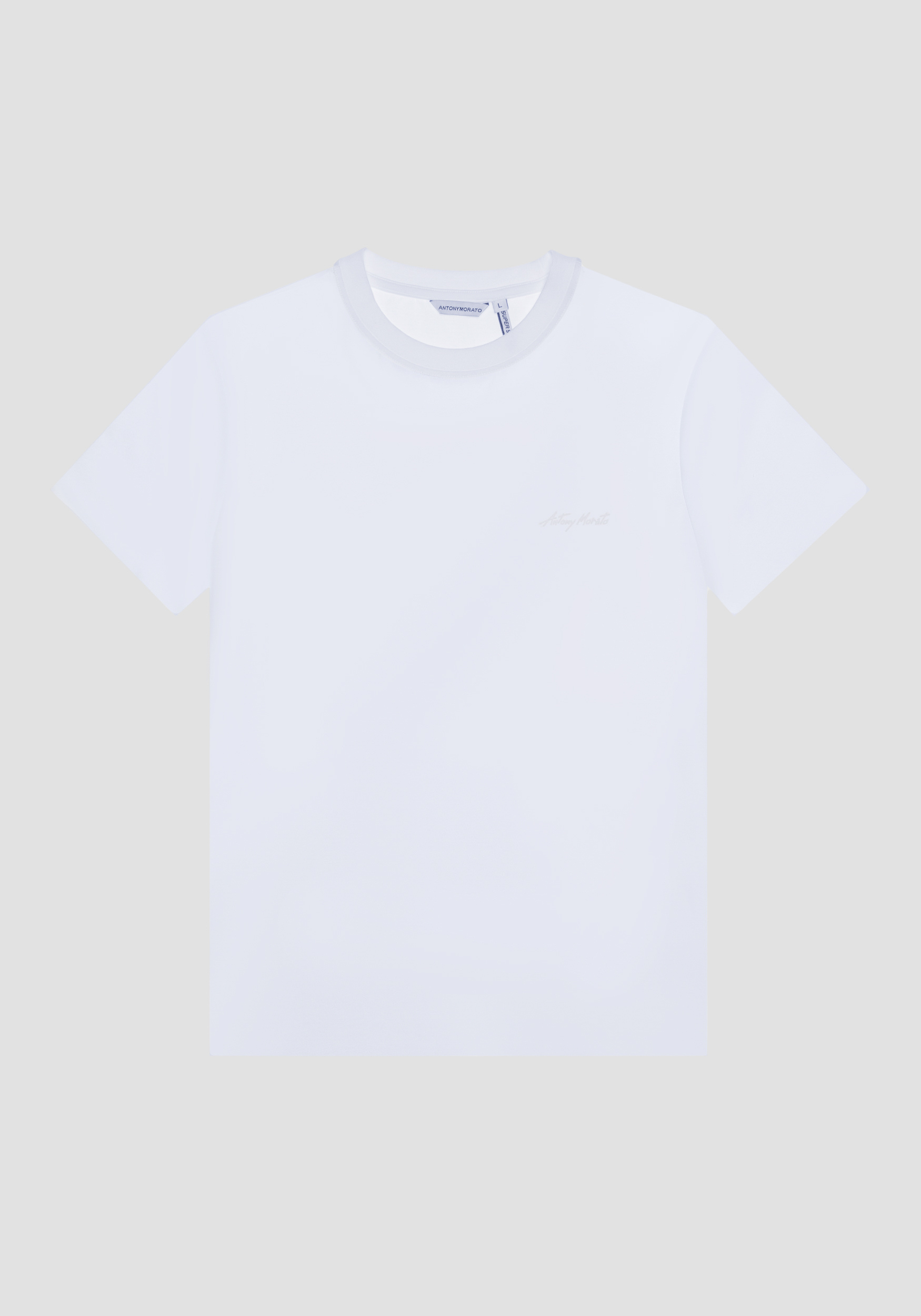 Antony Morato T-Shirt Regular Fit En Viscose Durable Avec Impression Logo Creme | Homme T-Shirts Et Polos