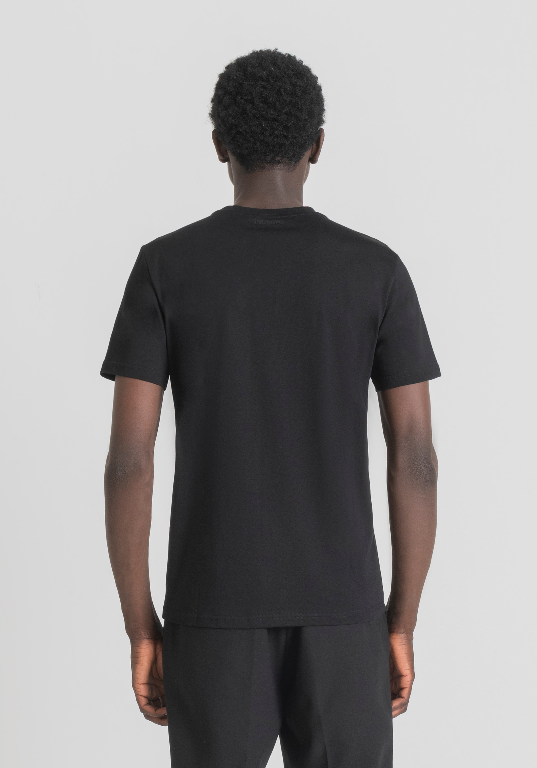 Antony Morato T-Shirt Slim Fit 100 % Coton Doux Avec Imprime Tete De Mort Noir | Homme T-Shirts Et Polos