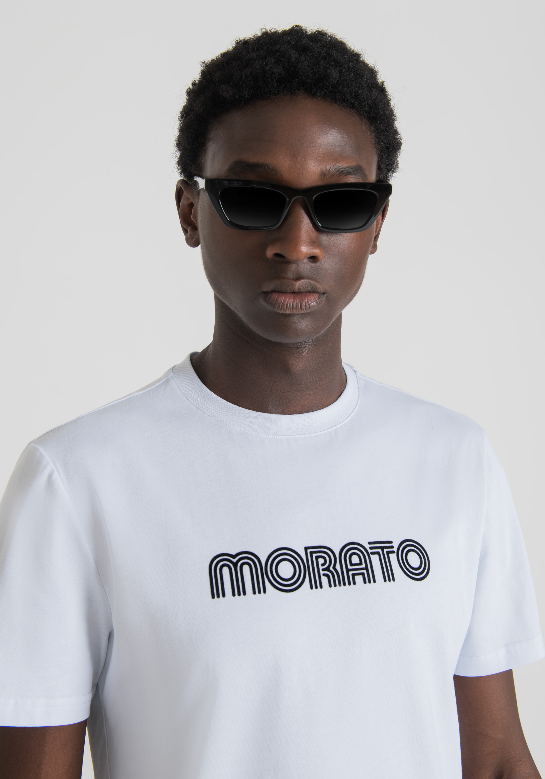 Antony Morato T-Shirt Slim Fit 100 % Coton Avec Imprime Logo Blanc | Homme T-Shirts Et Polos